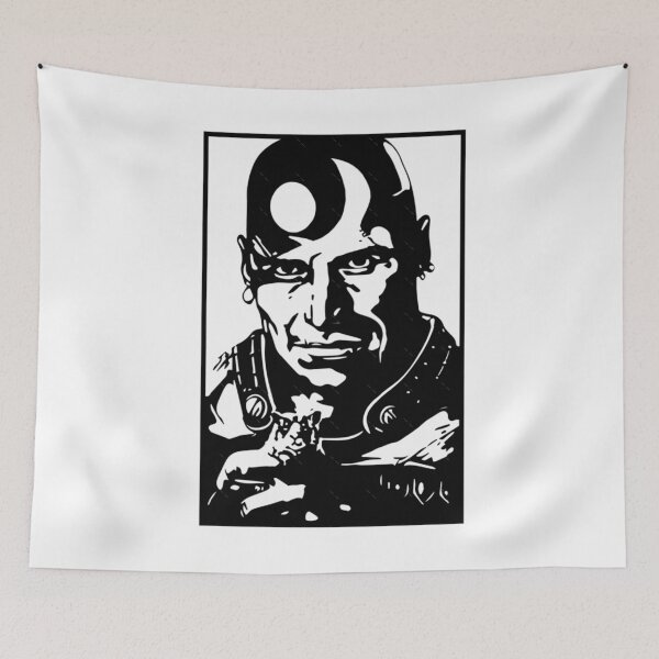 Item preview, Minsc (and Boo) - Baldur's Gate (black &amp; white)  designed and sold by julianapetecci.
