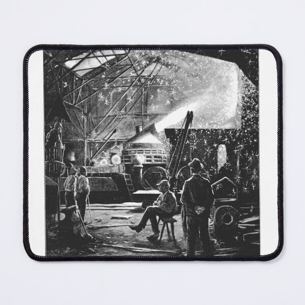 Item preview, Industrial Revolution Steel Foundry Etching designed and sold by Antique Science Press.