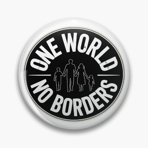 Item preview, One World no borders - Political Statement Design designed and sold by LoFizzy.