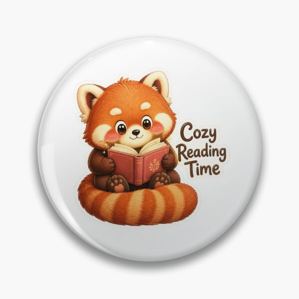 Item preview, Cute Red Panda Reading Book designed and sold by Animepopstudio.