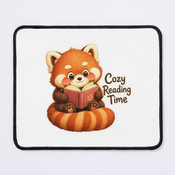 Item preview, Cute Red Panda Reading Book designed and sold by Animepopstudio.