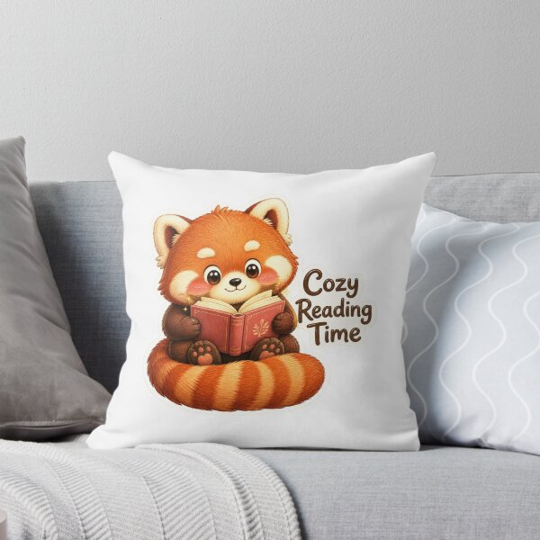 Item preview, Cute Red Panda Reading Book designed and sold by Animepopstudio.