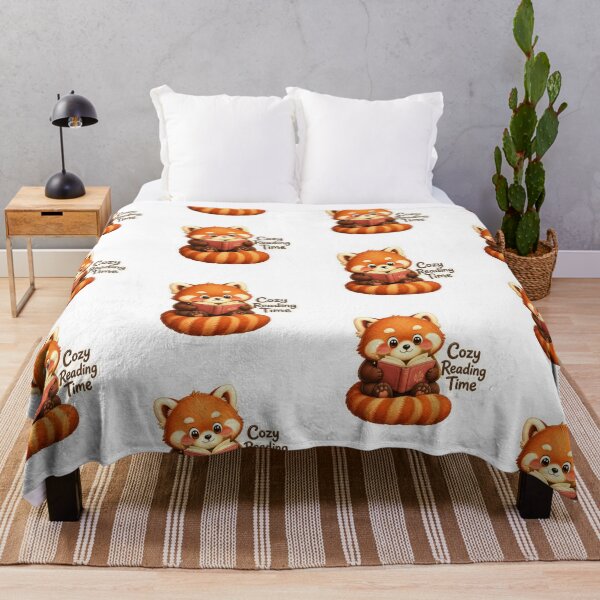 Item preview, Cute Red Panda Reading Book designed and sold by Animepopstudio.
