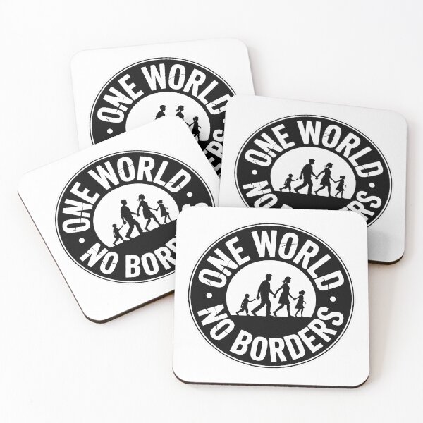 Item preview, One World no borders - Political Statement Design designed and sold by LoFizzy.