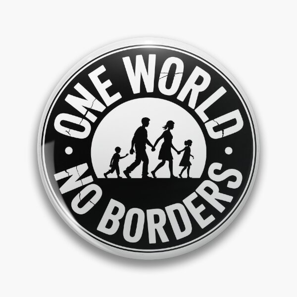 Item preview, One World no borders - Political Statement Design designed and sold by LoFizzy.