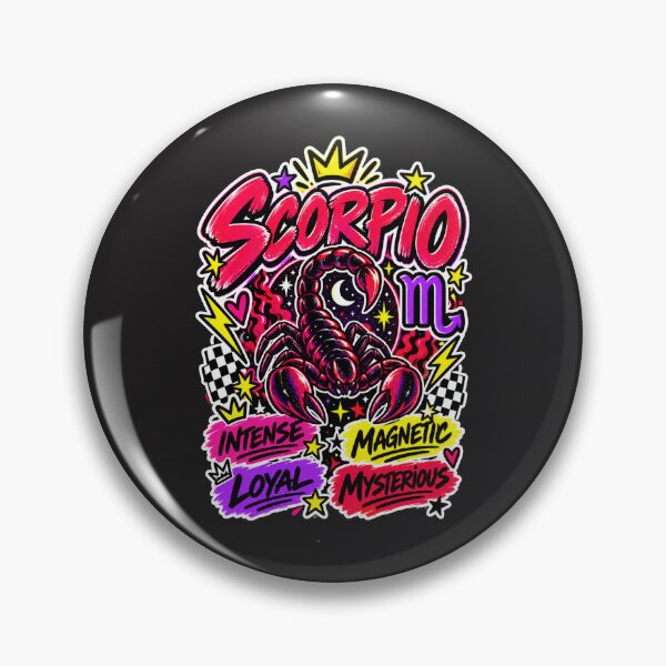 Item preview, Scorpio Zodiac Sign – Bold Colorful Pop Astrology Personality Design designed and sold by MetaModel Editions.