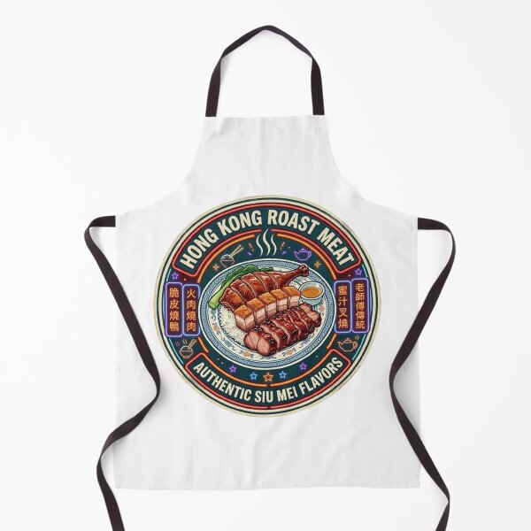 Item preview, Hong Kong Roast Meat Safari Neon Signboard - Street Food Graphic designed and sold by PetalsPaws.