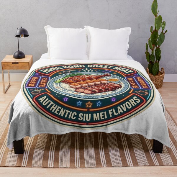 Item preview, Hong Kong Roast Meat Safari Neon Signboard - Street Food Graphic designed and sold by PetalsPaws.