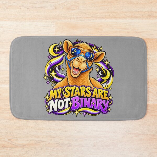 Item preview, MY STARS ARE NOT BINARY – Nonbinary Night Sky Pride Camel – Funny Animal T-Shirt Gift for Animal Lovers designed and sold by Camel & Quirk.