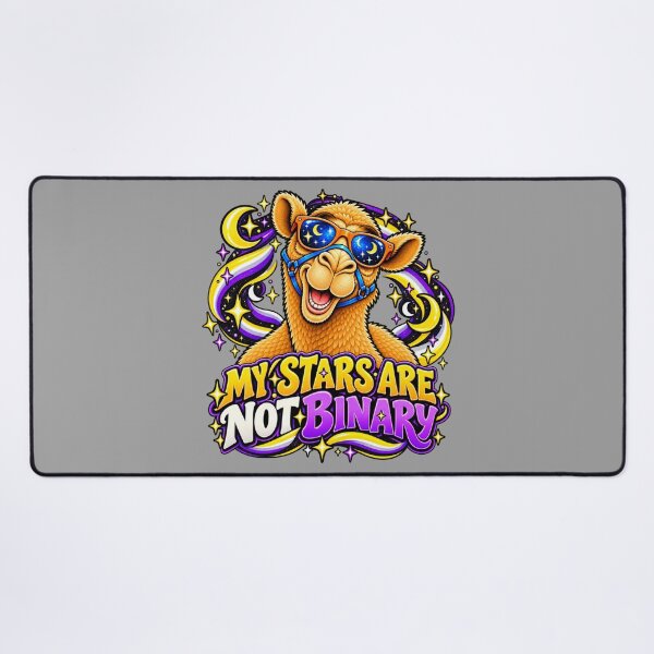 Item preview, MY STARS ARE NOT BINARY – Nonbinary Night Sky Pride Camel – Funny Animal T-Shirt Gift for Animal Lovers designed and sold by Camel & Quirk.