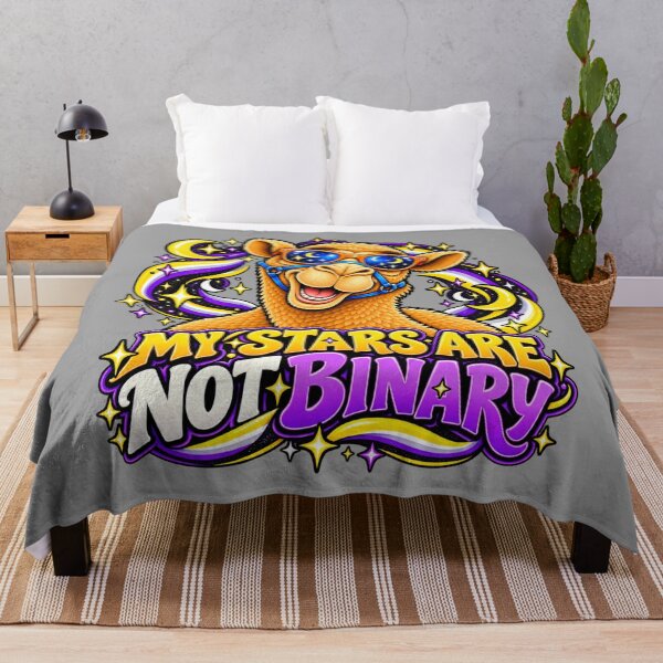 Item preview, MY STARS ARE NOT BINARY – Nonbinary Night Sky Pride Camel – Funny Animal T-Shirt Gift for Animal Lovers designed and sold by Camel & Quirk.