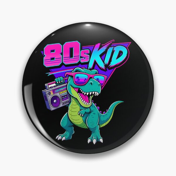 Item preview, 80s Kid Retro Dinosaur Boombox Synthwave T-Shirt designed and sold by digital.stickerperso.com.