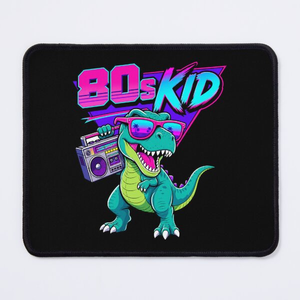 Item preview, 80s Kid Retro Dinosaur Boombox Synthwave T-Shirt designed and sold by digital.stickerperso.com.