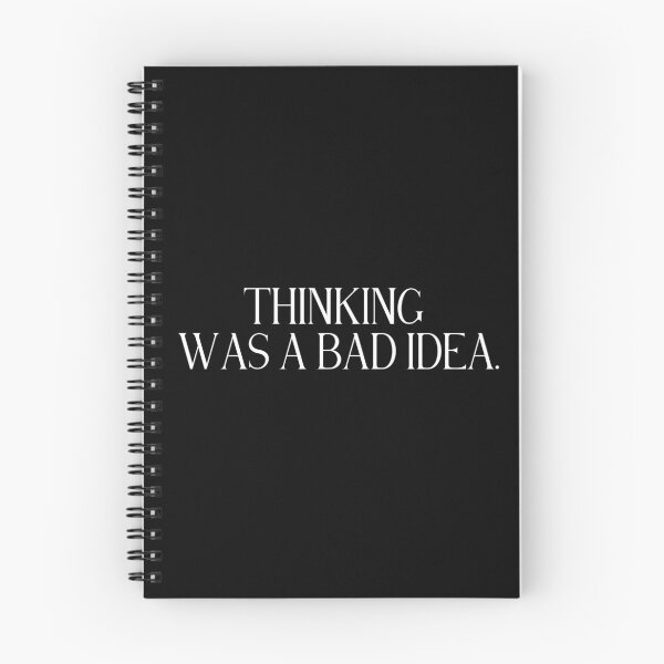 Item preview, Thinking Was A Bad Idea | Funny Overthinking Quote | Busy Mind & Relatable Humor designed and sold by stylishdzign.