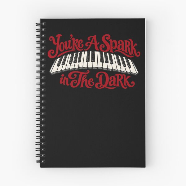 Item preview, You're A Spark In The Dark Red Piano Keys Distressed designed and sold by Cuiroblinda.
