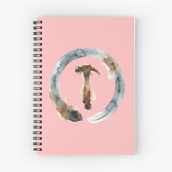 Item preview, Vintage Hammer Zen Circle Watercolor Art Print designed and sold by bvdesignart.