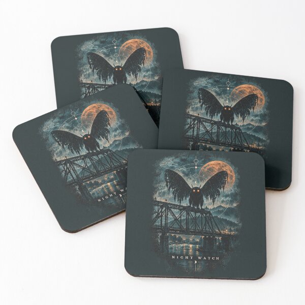 Item preview, Night Watch — Mothman on a Moonlit Bridge designed and sold by Indiskye.