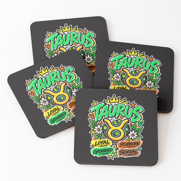 Item preview, Taurus Zodiac Sign – Colorful Pop Astrology Personality Design designed and sold by MetaModel Editions.
