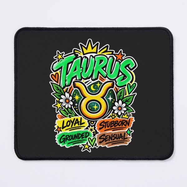 Item preview, Taurus Zodiac Sign – Colorful Pop Astrology Personality Design designed and sold by MetaModel Editions.