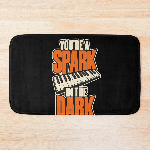 Artikelvorschau, You're A Spark In The Dark Orange Bold Piano Keyboard entworfen und verkauft von Cuiroblinda.