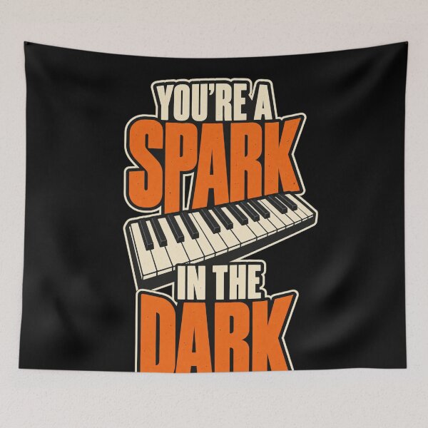 Item preview, You're A Spark In The Dark Orange Bold Piano Keyboard designed and sold by Cuiroblinda.