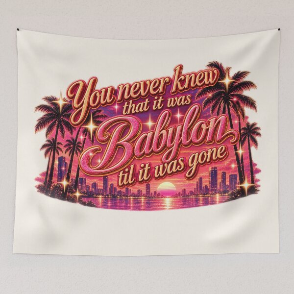 Item preview, You Never Knew It Was Babylon Til It Was Gone | Taylor Swift Babylon Sticker designed and sold by taylorvinyls.