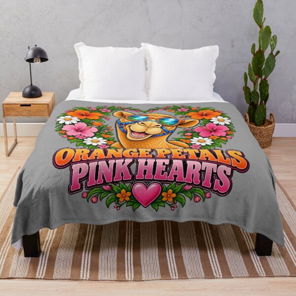 Item preview, ORANGE PETALS PINK HEARTS – Lesbian Love Garden Pride Camel – Funny Animal T-Shirt Gift for Animal Lovers designed and sold by Camel & Quirk.