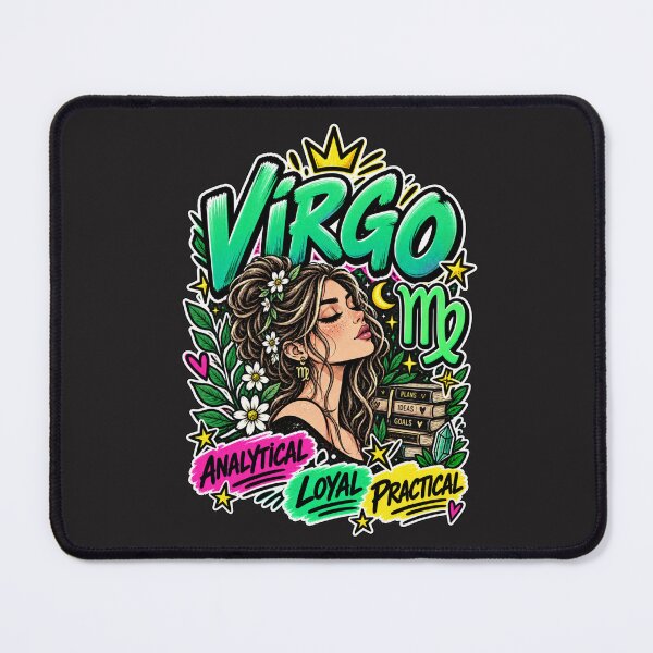 Item preview, Virgo Zodiac Sign – Colorful Pop Astrology Personality Design designed and sold by MetaModel Editions.