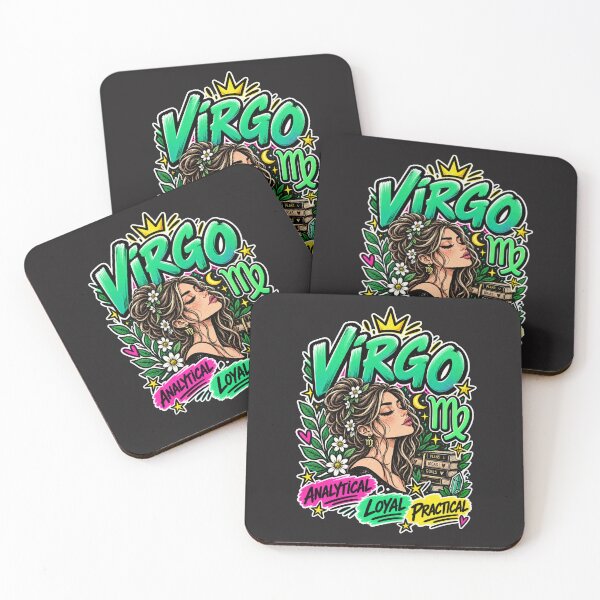 Item preview, Virgo Zodiac Sign – Colorful Pop Astrology Personality Design designed and sold by MetaModel Editions.