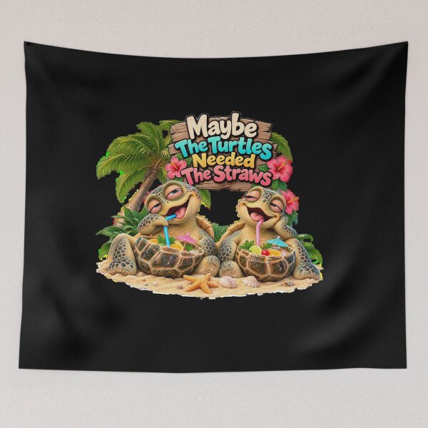 Item preview, Maybe The Turtles Needed The Straws Sarcastic Sea Turtle designed and sold by Crystal-Tree.