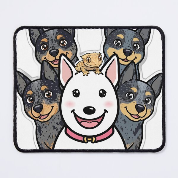 Item preview, Luna and Friends Bull Terrier Dogs and Gecko designed and sold by LunaAdventurer.