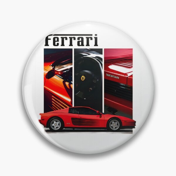 Item preview, Ferrari Testarossa Red Supercar Retro Car Art designed and sold by PrimeRacer.