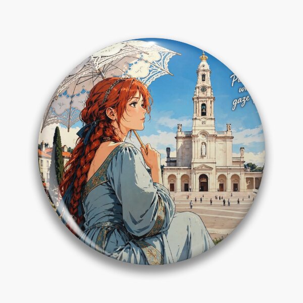 Item preview, Portugal — Sanctuary of Fátima — A Serene Afternoon Beneath Portugal's Peaceful Blue Sky designed and sold by DibujandoPorfa.