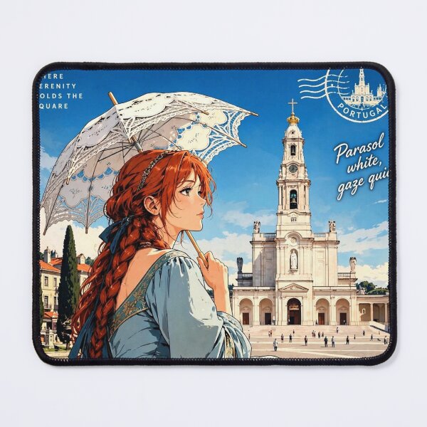 Item preview, Portugal — Sanctuary of Fátima — A Serene Afternoon Beneath Portugal's Peaceful Blue Sky designed and sold by DibujandoPorfa.