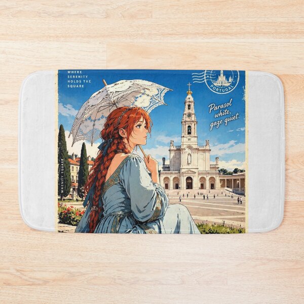 Item preview, Portugal — Sanctuary of Fátima — A Serene Afternoon Beneath Portugal's Peaceful Blue Sky designed and sold by DibujandoPorfa.