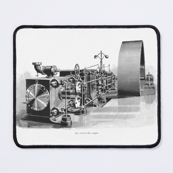 Item preview, Victorian Frick-Corliss Steam Engine Print designed and sold by Antique Science Press.