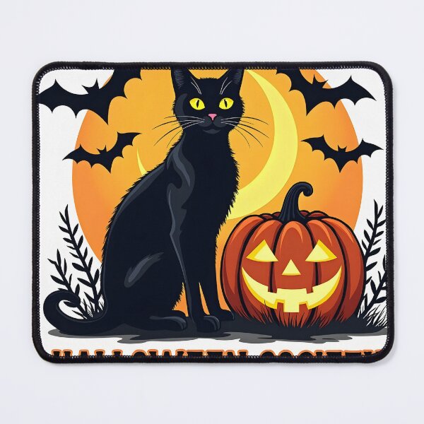 Item preview, Black Cat Halloween Society designed and sold by MilaPrintify.