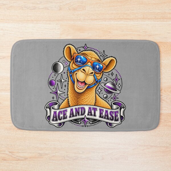 Item preview, ACE AND AT EASE – Ace Pride Stars Pride Camel – Funny Animal T-Shirt Gift for Animal Lovers designed and sold by Camel & Quirk.