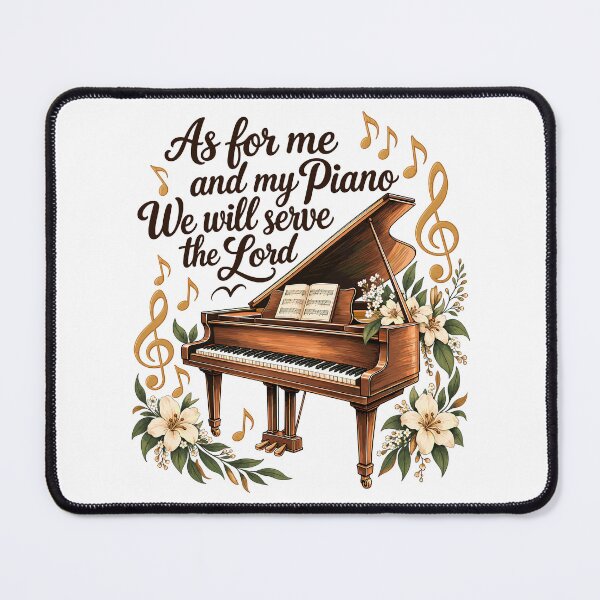 Item preview, As For Me And My Piano Will Serve The Lord Piano Music designed and sold by gordonbwyashop.