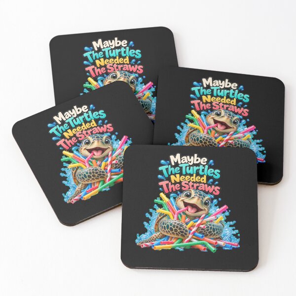 Item preview, Maybe The Turtles Needed The Straws Sarcastic Sea Turtle designed and sold by Crystal-Tree.