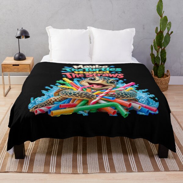 Item preview, Maybe The Turtles Needed The Straws Sarcastic Sea Turtle designed and sold by Crystal-Tree.