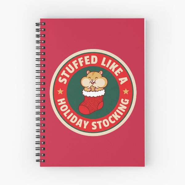 Item preview, Stuffed Like A Holiday Stocking Hamster Badge designed and sold by DripCultureLab.