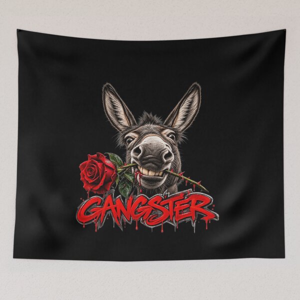 Item preview, gangster donkey with red rose designed and sold by gypsy-joker.
