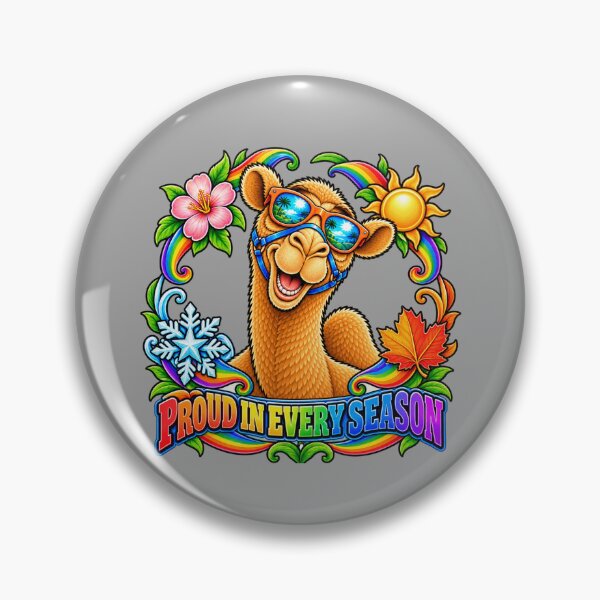 Item preview, PROUD IN EVERY SEASON – Pride All Year Pride Camel – Funny Animal T-Shirt Gift for Animal Lovers designed and sold by Camel & Quirk.