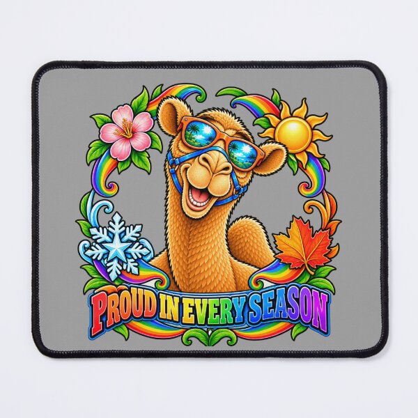 Item preview, PROUD IN EVERY SEASON – Pride All Year Pride Camel – Funny Animal T-Shirt Gift for Animal Lovers designed and sold by Camel & Quirk.