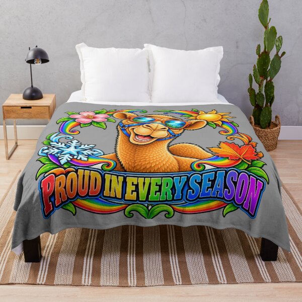 Item preview, PROUD IN EVERY SEASON – Pride All Year Pride Camel – Funny Animal T-Shirt Gift for Animal Lovers designed and sold by Camel & Quirk.