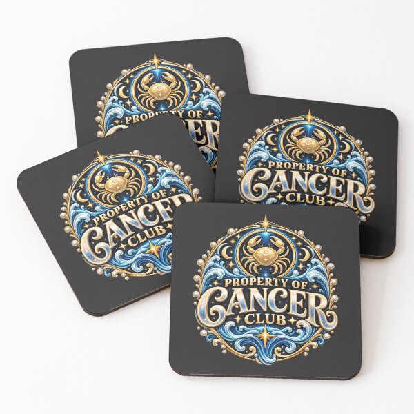 Item preview, Property of Cancer Club – Celestial Cancer Zodiac Astrology Design designed and sold by MetaModel Editions.
