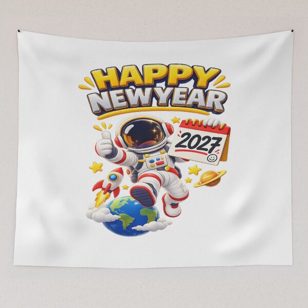 Item preview, Happy New Year 2027 Astronaut designed and sold by 4U---Store.