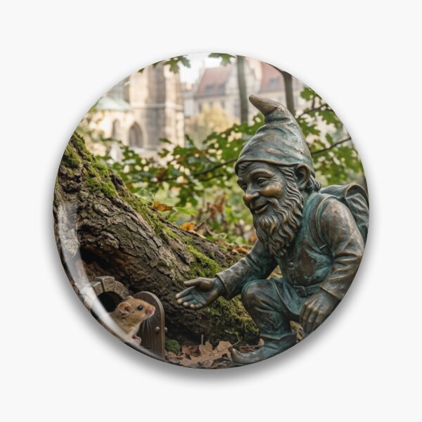 Item preview, Tiny Dormouse Gnome Art Print – Woodland Friend Gift, Poland Travel Decor designed and sold by Purrfecta.