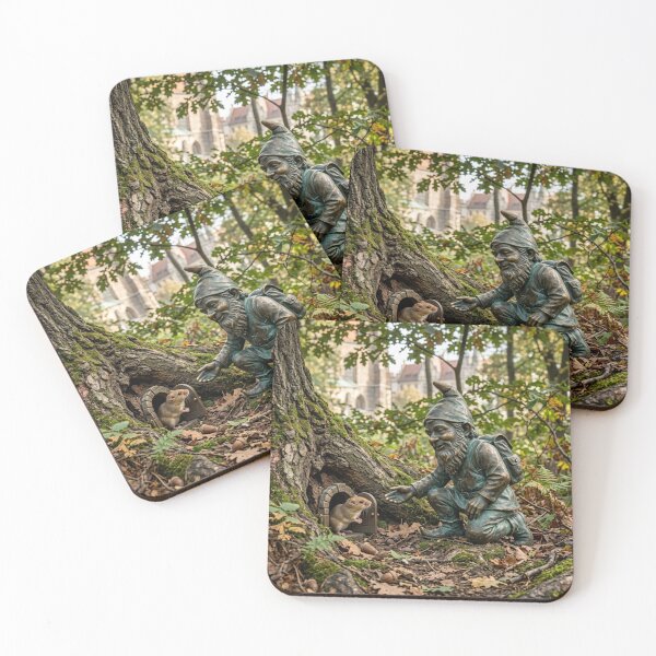 Item preview, Tiny Dormouse Gnome Art Print – Woodland Friend Gift, Poland Travel Decor designed and sold by Purrfecta.